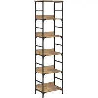 vidaXL Boekenplank 5-laags 50x33x188,5cm Bewerkt hout Artisan Eiken