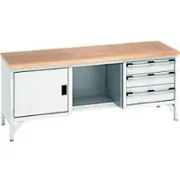 Bott Werkbank en kast cubio KW-2078-2.8