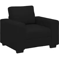 vidaXL Fauteuil 100x77x82 cm stof zwart