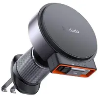Mcdodo Draadloze autolader met intrekbare USBC, Auto-adapter, Zwart