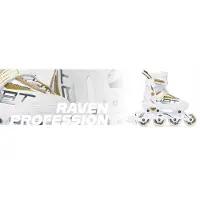 Raven Profession 3-in-1 Inline Skates/Rolschaatsen Wit/Goud 38-42