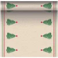 Papstar Tafellopers, stofkarakter, PV-Tissue Mix ROYAL Collection 3 m x 40 cm Christmastree with Star