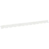 vidaXL Grasmaaierschild, 30 stuks, 102 x 4 x 4 cm, staal, wit