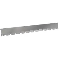 vidaXL Grasmaaiersierrand 30 stuks, 102 x 10 x 4 cm, staal, zilver
