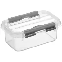 Sunware H6162102 Q-line opbergbox, 0,5 liter, transparant, 15,0 x 10,0 x 6,3 cm