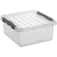 Sunware Q-line transparante opbergbox 18 liter