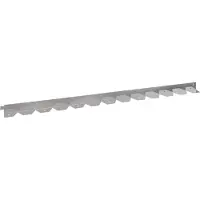 vidaXL Grasmaaiersiering, 20 stuks, 102 x 4 x 4 cm, staal, zilver