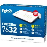 FRITZ! Box 7632 Wifi 7 (WLAN BE) router, dual band, max. 3.600 Mbit/s, DSL-aansluiting
