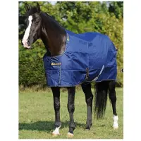 Bucas Deken Irish Turnout 50gr Donkerblauw-goud - 155/208