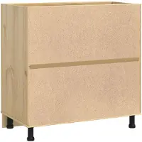 vidaXL Kast SKI HoningBruin 80 x 46 x 81,5 cm Massief grenenhout
