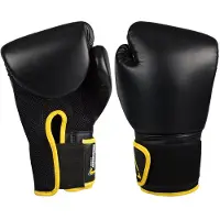 Avento Bokshandschoenen PU - 14 Oz - Zwart/Geel