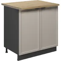 Vicco Fame-Line Wastafelkast – 80 cm met legplank, WB Eik GrijsBeige
