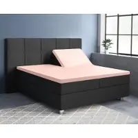 Primaviera Deluxe Splittopper Hoeslaken Satin Pink Satijn-180 x 200 cm