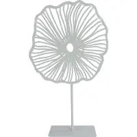 Coppens Sculptuur Aoife L op standaard off-white metaal 25x8x49cm