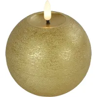 Decostar Countryfield Bolkaars LED rustiek rond Lyon M goud hoogte 11 x 10 cm |
