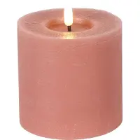 Decostar Countryfield Stompkaars rustiek LED rond Lyon S roze hoogte 10 x 10 cm |