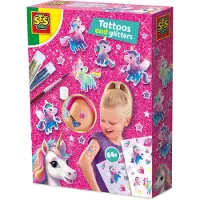 Ses unicorn tattoos en glitters