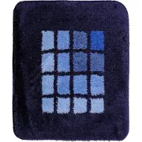 Wicotex badmat 60x90 cm. acryl blauw blok 4672-201