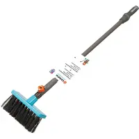 Gardena Kinderbezem Combisysteem 78 cm – Bezem Kind met Steel – Schoonmaak Speelgoed voor Kinderen – Stevige Speelgoed Bezem voor Binnen en Buiten