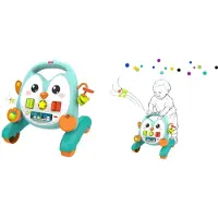 Fisher Price 2-in-1 Muzikale Pinguïn Loopwagentje - 2-in-1 duw- en activiteitenspeeltje