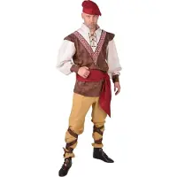 Coppens Middeleeuwse boer - 100% Polyester - Historische kleding | Maat S