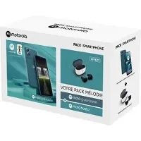 Motorola Smartphone Pack Moto G06 Power Dual nano SIM 256 GB 6.88” Blauw + In-Ear hoofdtelefoon Buds 2 Carbon Wit en Zwart