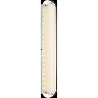 Globo Lighting LED wandlamp gesatineerd glas spiegellamp chroom wandlamp woonkamer, 9W 492Lm warm wit, LxBxH 47x8x6 cm