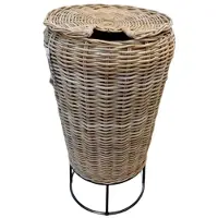 Van der leeden Regenton Rotan Jeroen (200L) D70H125Cm Grijs