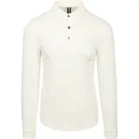 Profuomo Longsleeve Polo Off White | Wit | Maat XL