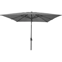 Lesli Living - Stokparasol - Knikbaar 2,5x2,5 meter - Grijs