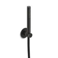 Hotbath Ace AC443 handdoucheset met staafhanddouche aan houder geborsteld zwart PVD