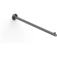 Clou Kaldur handdoekrek 42cm, recht, gunmetal geborsteld PVD