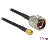 DeLOCK N (m) - SMA (m) kabel - CFD200/RF200 - 50 Ohm / zwart - 10 meter