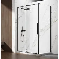 Gelco Spirit Black Rechthoekige douchecabine 100x80cm L/P uitvoering
