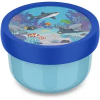 Mepal Fruitbox Campus - 300 ml - Inclusief fruitvorkje - Sluit goed af - Snackdoosje - Tropical Ocean
