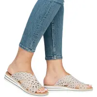 Rieker dames sleehakken beige