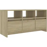 vidaXL Tv-meubel 102x37,5x52,5 cm bewerkt hout sonoma eikenkleurig