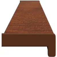 vidaXL Vensterbank, bruin hout, 120 x 15 x 4,5 cm, PVC
