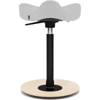 Varier Stokke Move Compact zadelkruk, Lichtgrijs/Naturel Revive - ergonomisch