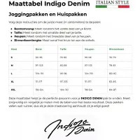 Indigo Denim Denim joggingpak heren donker kylian