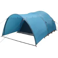 vidaXL Tunneltent Blauw 6-persoons Polyester en Staal