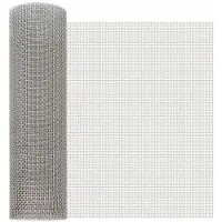 vidaXL Gaaswand 40 x 500 cm, 6 vakken, roestvrij staal, kleur zilver