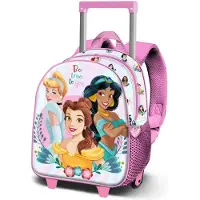 KARACTERMANIA Disney Prinsessen Gebloemde 3d-rugzak Op Wieltjes 11.5l 34x26x13 Cm