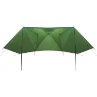 vidaXL Auto Tent Groen 350 x 250 cm Polyester en Staal