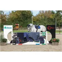 Bucas Show Line Staldeken 150 gr SF Navy/Grey - 145-195 - Regendeken | Staldekens paard