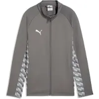 Puma teamLIGA26 Trainingsjas voor kinderen, maat: 152, kleuren: Mediumgrijs-wit-Lichtgrijs