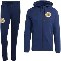 Adidas FFK Curaçao Tiro Travel Joggingpak 2026-2028 Donkerblauw