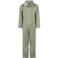 Koko Noko jumpsuit groen regular Meisjes Corduroy Opstaande kraag Effen - maat 140