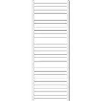 LuxeBath bad radiator 600x1600mm wit met thermostaatkraan set handdoekradiator badkamer radiator recht model zijaanluiting asafstand 650 mm stalen design radiator handdoekdroger voor badkamer