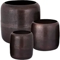 Ptmd Djace Copper Aluminum Pot Round SV3 (Koper, 34x33x34cm)